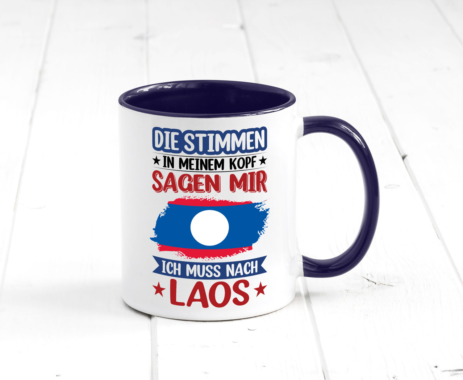 Laos | Urlaub Stimmen in meinem Kopf Traumland lustig Humor Geschenkidee