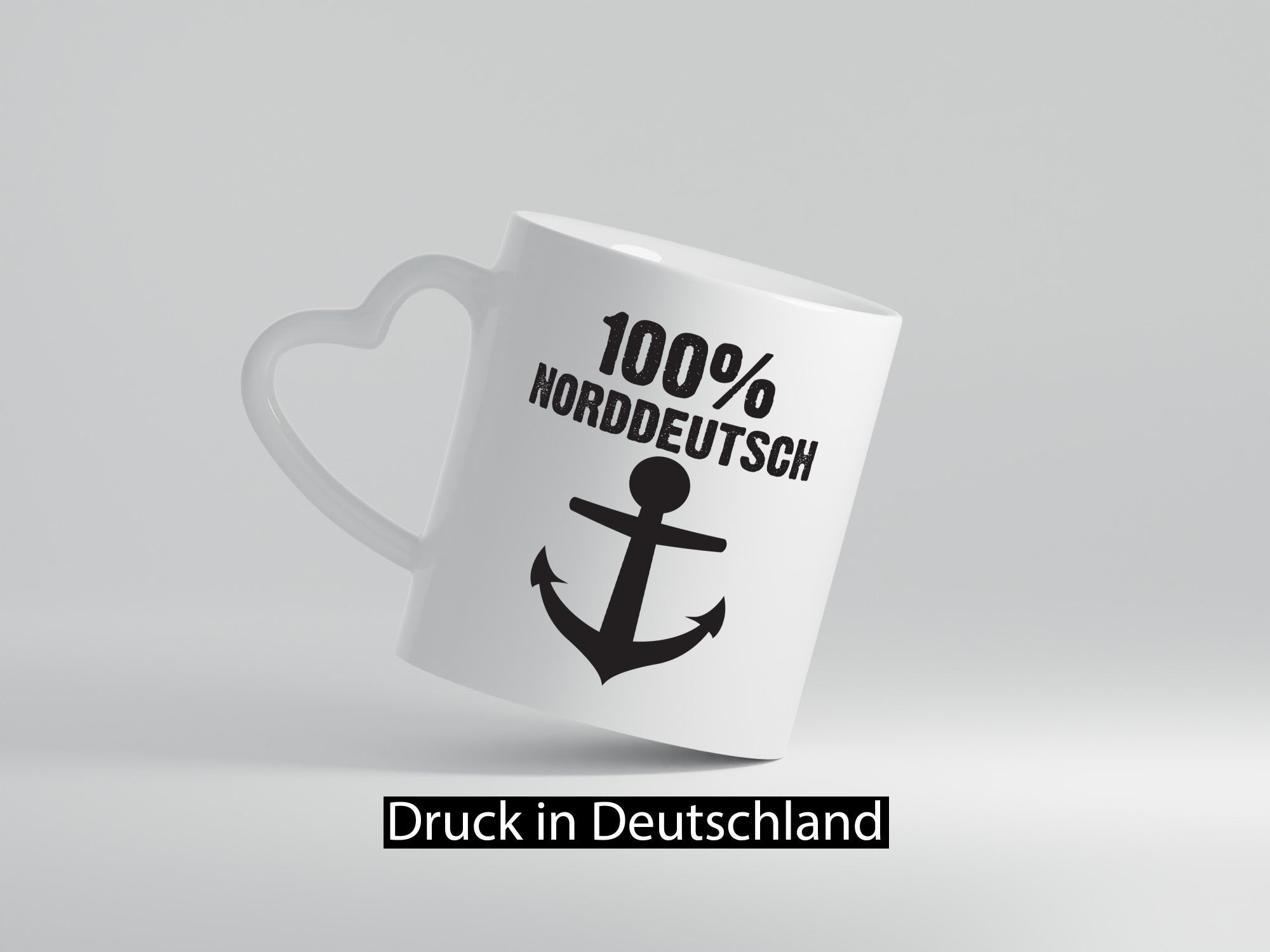 100% Norddeutsch | Norddeutscher Tasse Nordlicht Geschenk Humor Geschenkidee