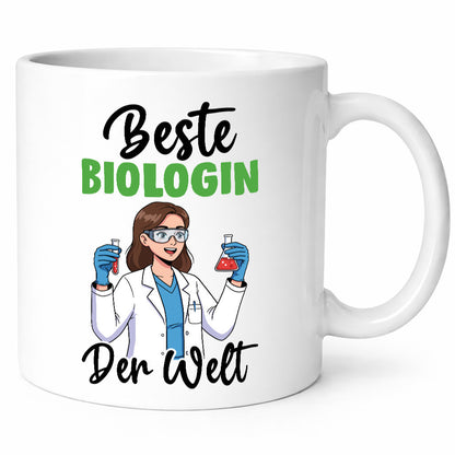 Beste Biologin | Biologie Naturforscherin v2 Geschenkidee Humor Tasse