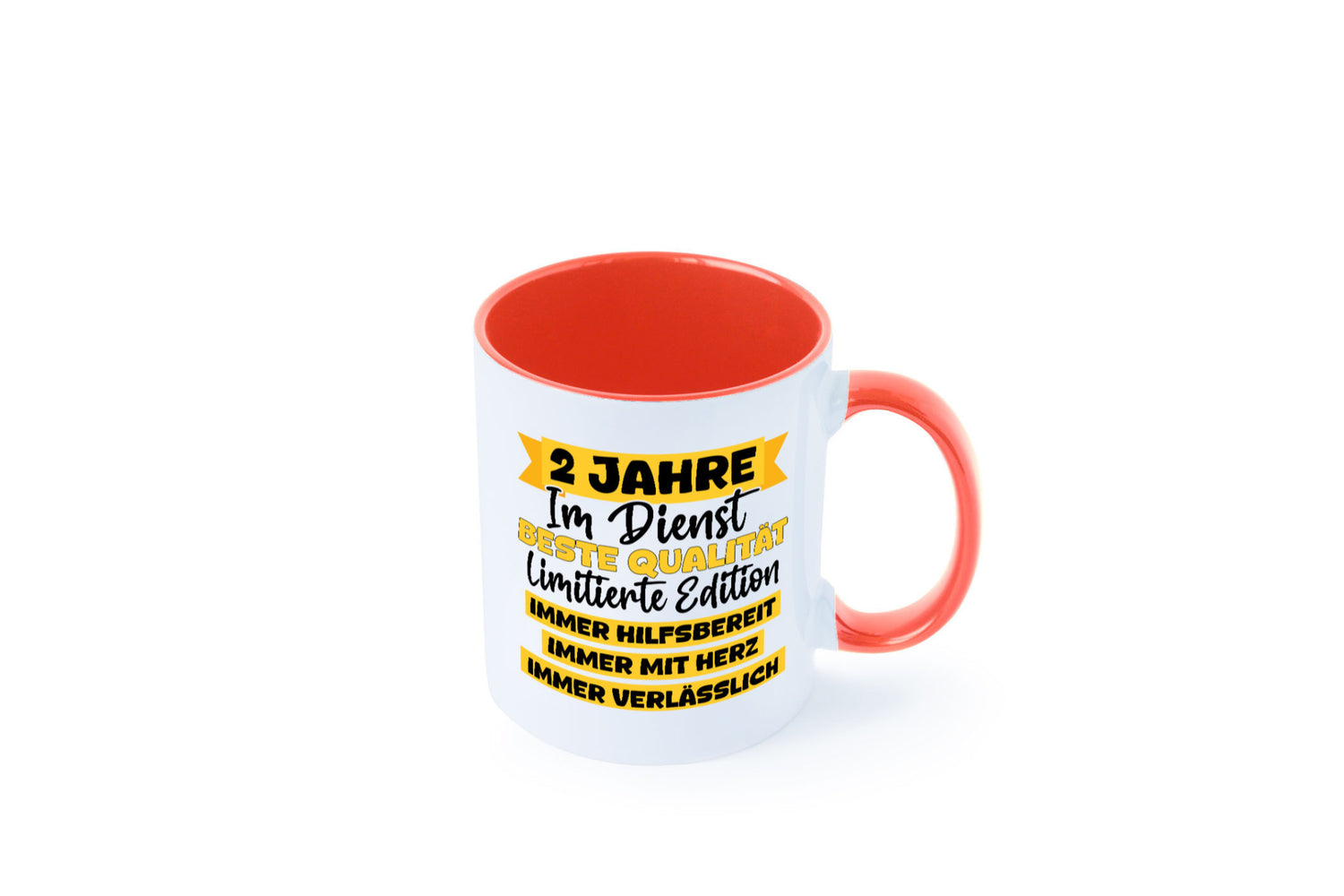 2 Jahre im Dienst | Jubiläum Arbeit v8 lustiger Spruch Geschenk Kollegen Büro