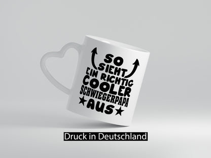 Richtig cooler Schwiegerpapa | Schwiegervater Tasse Geschenk Familie