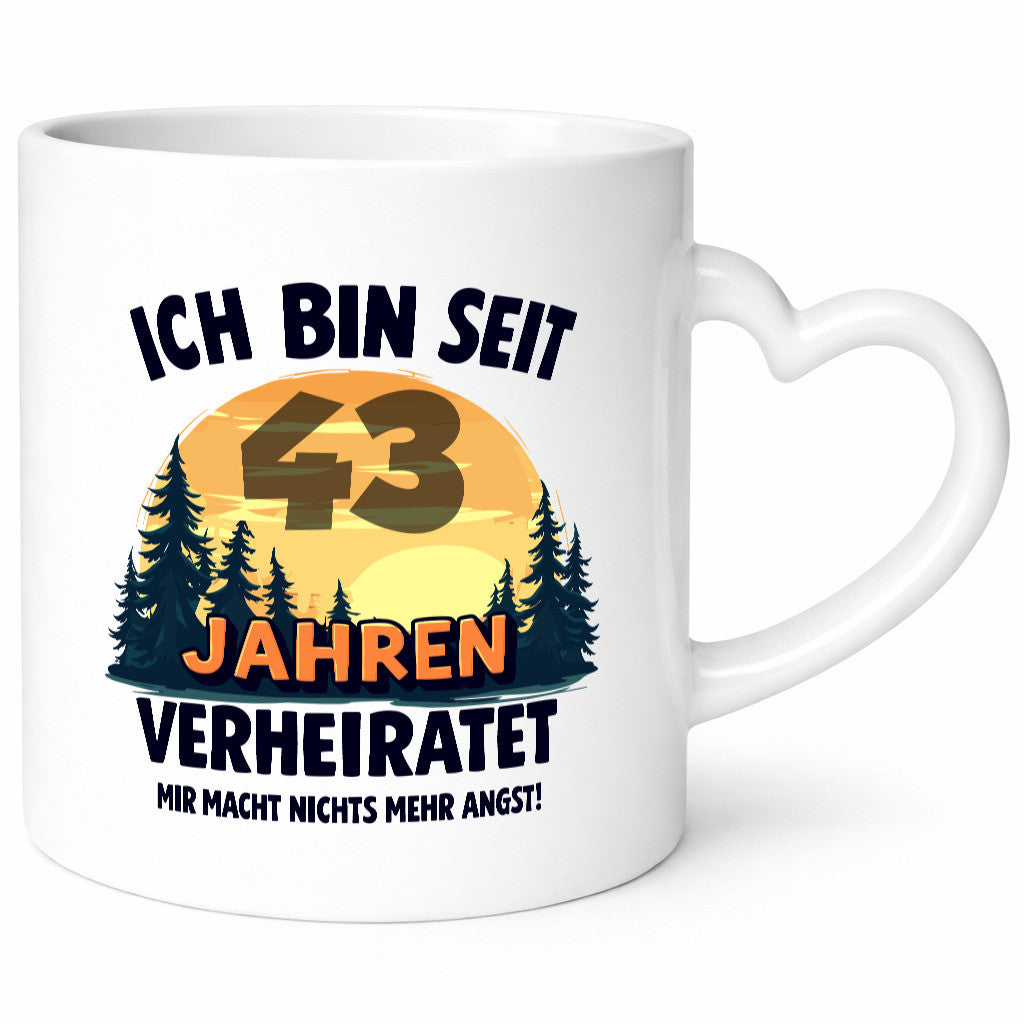 Ich bin Verheiratet | 43. Hochzeitstag Ehepaar Geschenkidee Humor Tasse