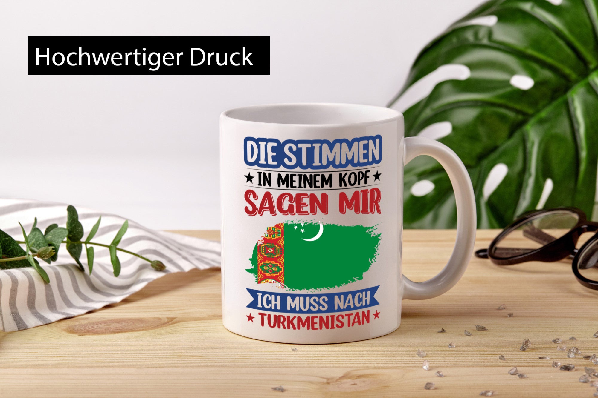 Turkmenistan | Urlaub Stimmen in meinem Kopf Traumland v2 Geschenk Humor