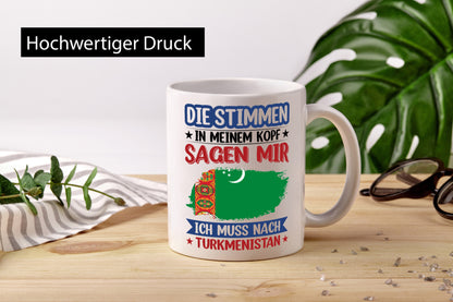 Turkmenistan | Urlaub Stimmen in meinem Kopf Traumland v2 Geschenk Humor