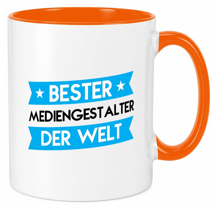 Bester Mediengestalter | Medien lustiger Spruch Geschenk Humor Geschenkidee Tasse