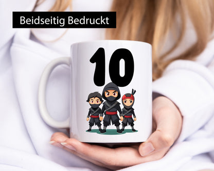 10. Geburtstag | 10 Jahre Ninja Humor Geschenkidee Tasse