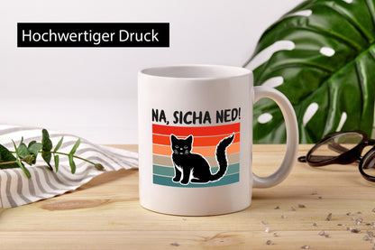 Na sicher ned | Katze Faule Katzenliebhaber Geschenk Tierliebhaber Humor