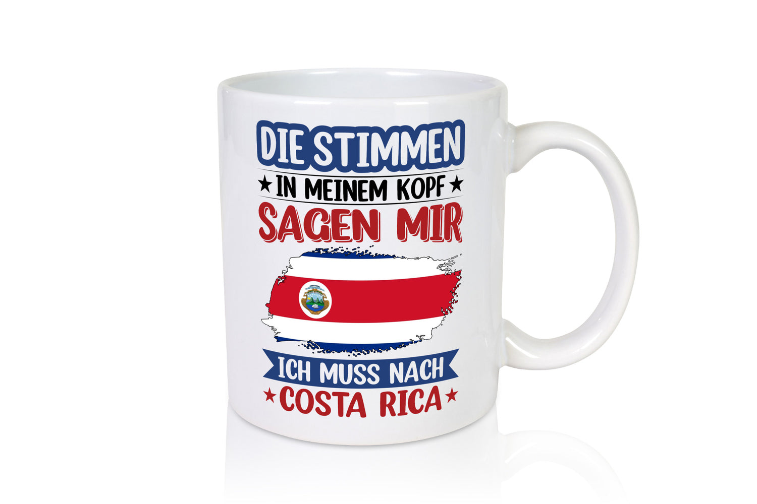 Costa Rica | Urlaub Stimmen in meinem Kopf Traumland Humor Geschenkidee Tasse
