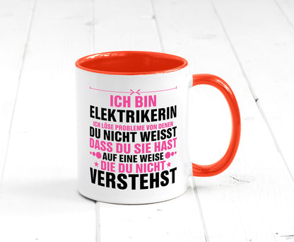 Löse Probleme: Elektrikerin | Elektronikerin Elektrik v2 Geschenkidee Humor