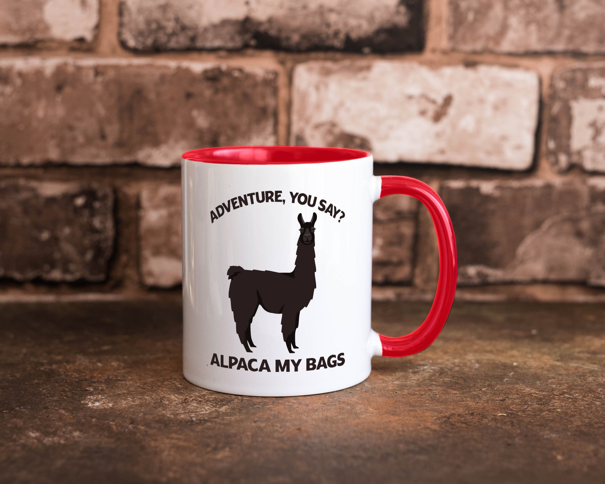 Adventure, Alpaca | Humor Geschenkidee Tasse