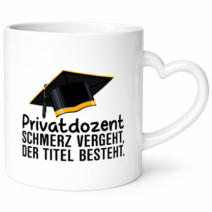 Privatdozent | Der Titel besteht Beachlor Humor Geschenkidee Tasse