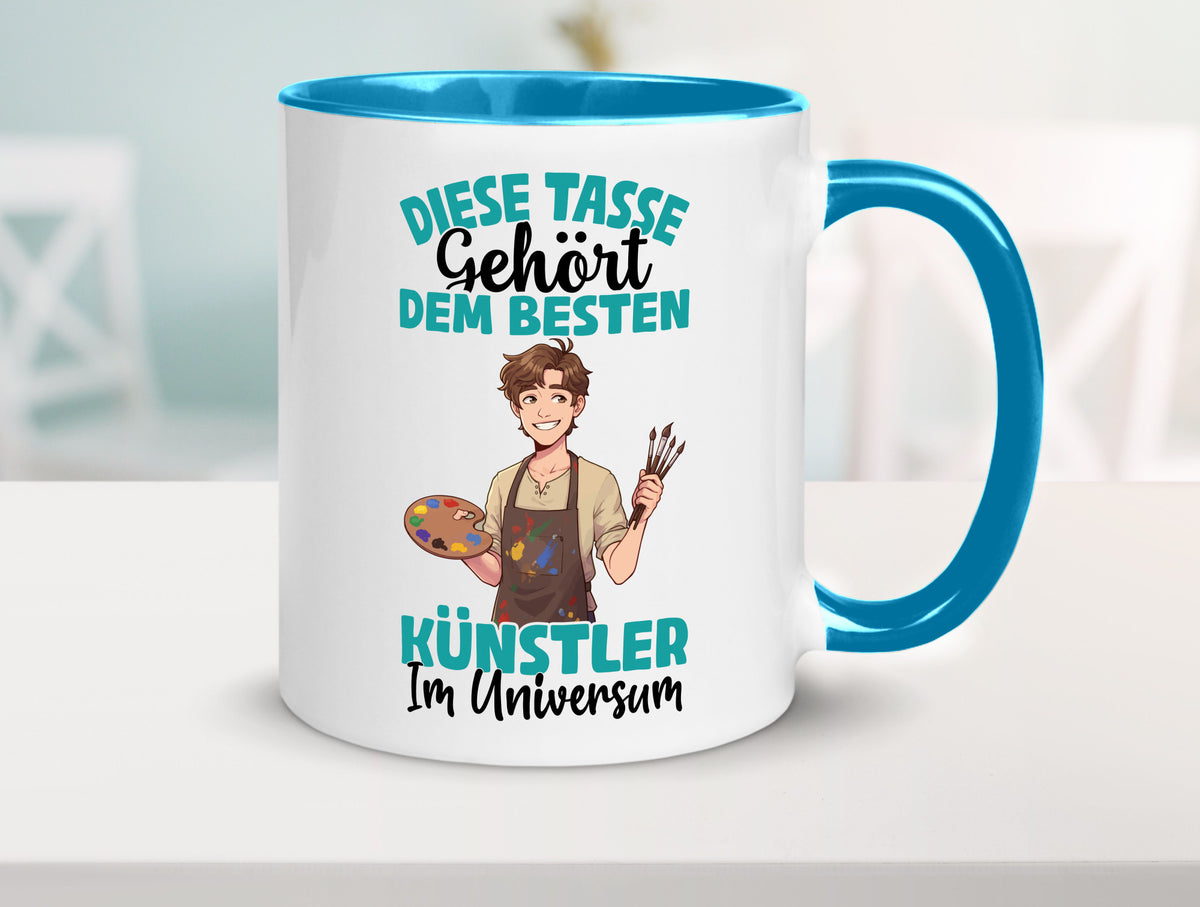 Im Universum: Künstler | Kunst Geschenkidee Humor Tasse