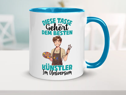 Im Universum: Künstler | Kunst Geschenkidee Humor Tasse