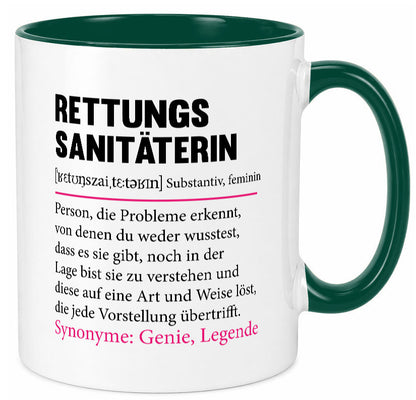Rettungssanitäterin | Beruf Sanitäter Spruch v2 Humor Arbeit Kollegen Büro