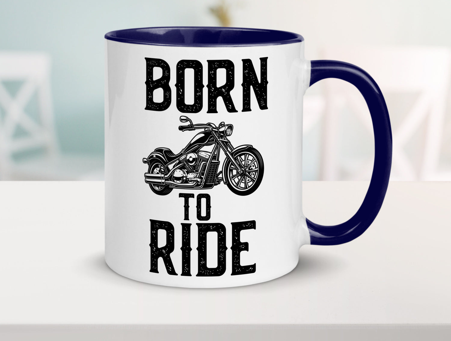 Born to ride | Biker Tasse Motorradfahrer Motorrad lustiger Spruch Geschenk