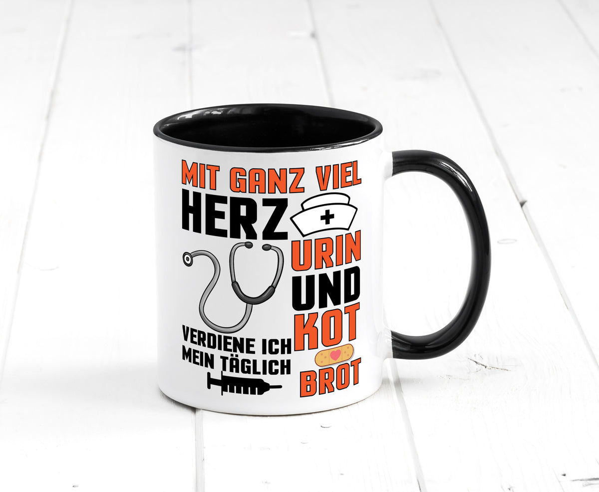 Verdiene mein Täglich Brot | Krankenschwester Krankenhaus lustiger Spruch Tasse