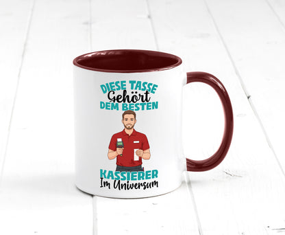 Im Universum: Kassierer Geschenk Humor Geschenkidee lustiger Spruch Tasse