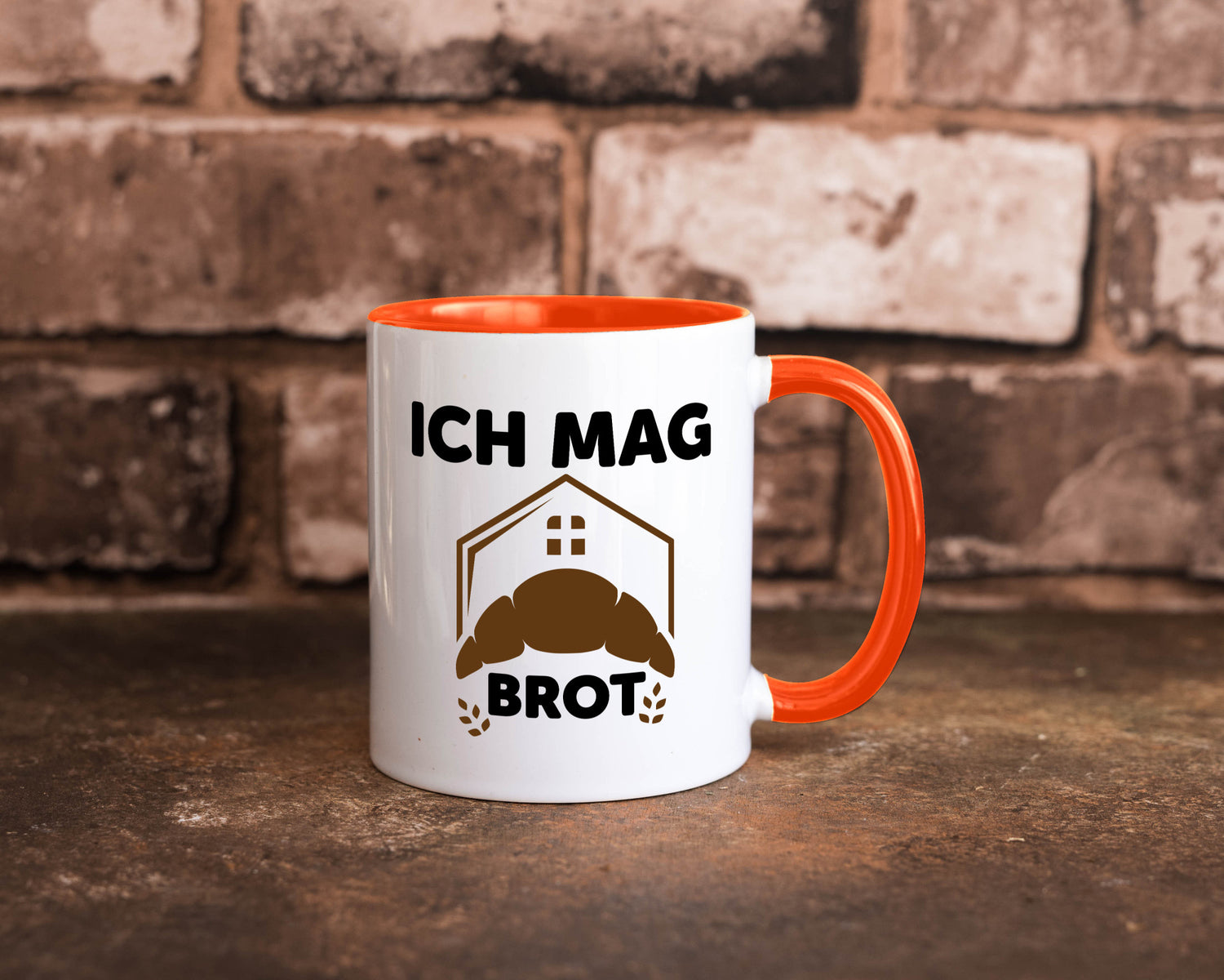 Ich mag Brot | Bäcker backen lustiger Spruch Geschenk Humor Geschenkidee Tasse