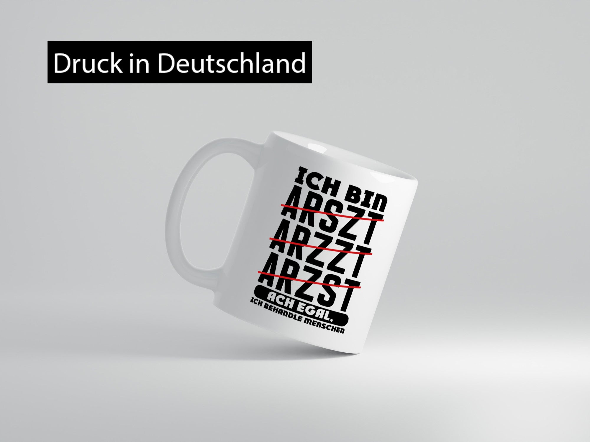 Ich bin Arzt | Rechtschreibung Klinik Patienten Doktor lustiger Spruch Geschenk