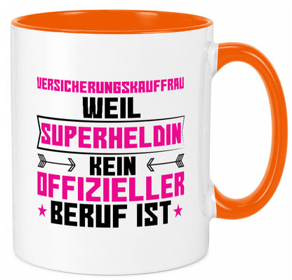 Superheldin Versicherungskauffrau | Kauffrau lustiger Spruch Geschenk Humor Tasse