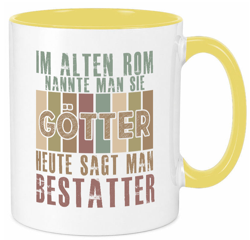 Heute sagt man: Bestatter | Bestattung Totengräber Geschenk Humor Geschenkidee