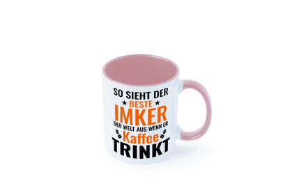 Kaffee trinkt: Imker | Imkerei lustiger Spruch Geschenk Humor Geschenkidee Tasse