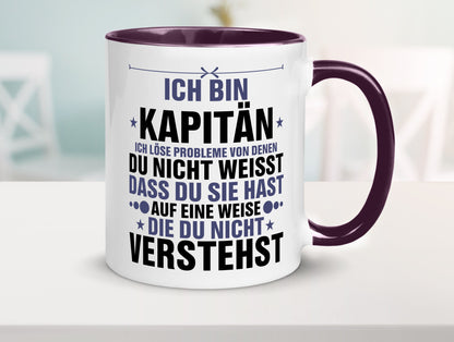 Löse Probleme: Kapitän | Schiffskapitän Schiff v2 Geschenk Humor Geschenkidee