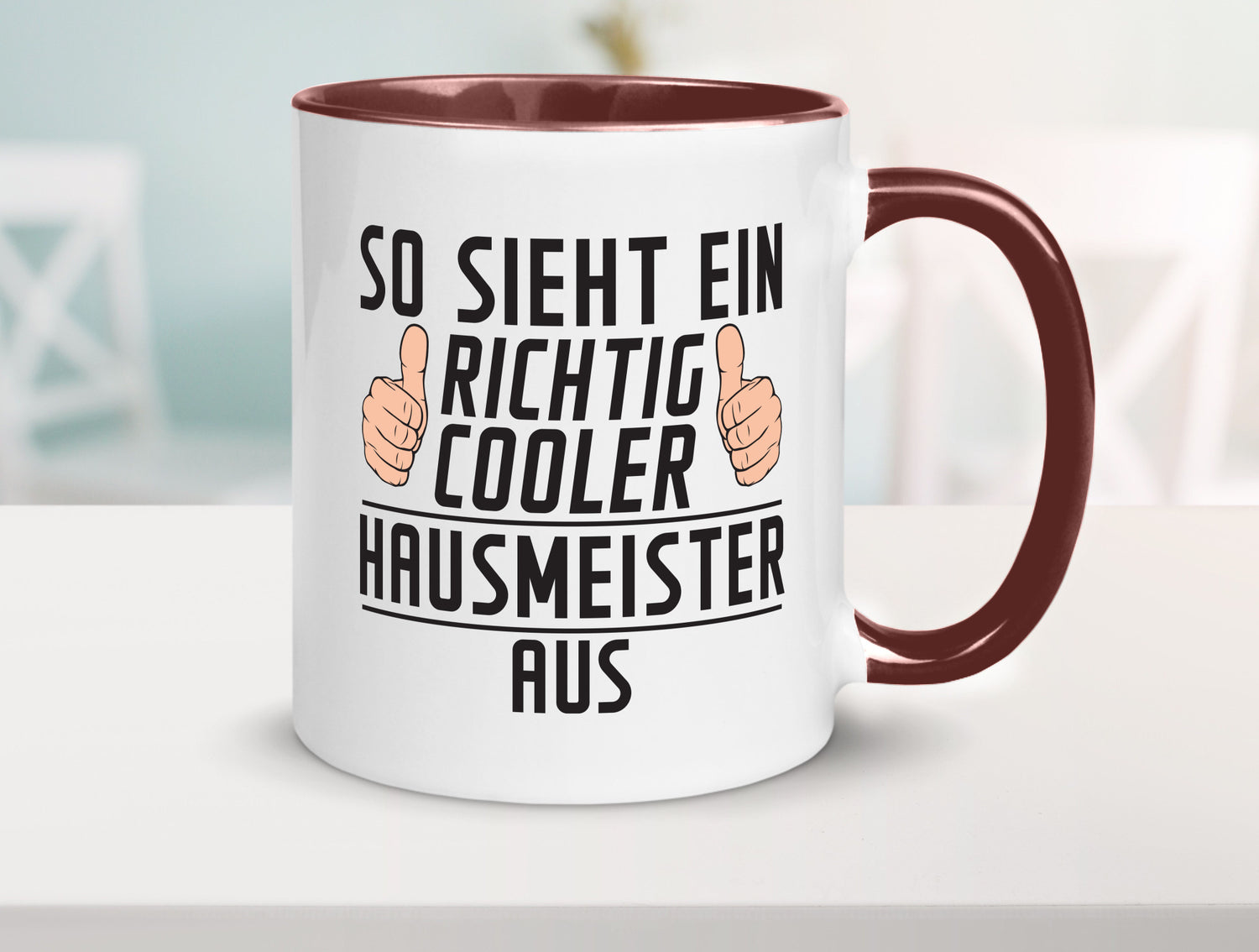 Richtig Cooler Hausmeister | Hauswart Geschenkidee Humor Tasse