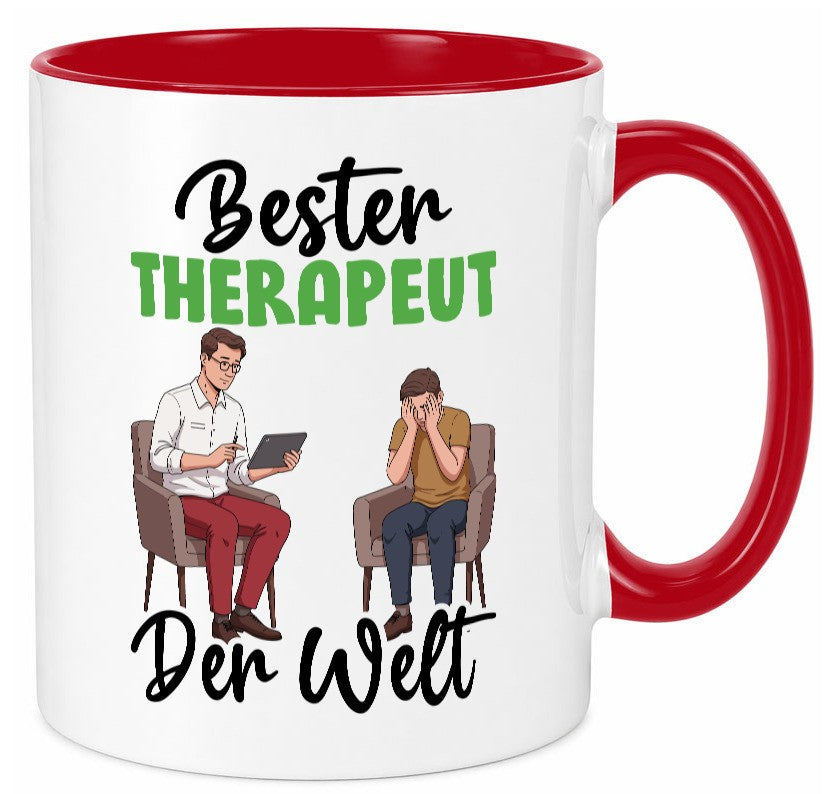 Bester Therapeut | Psychotherapie Therapie v2 Humor Geschenkidee Tasse