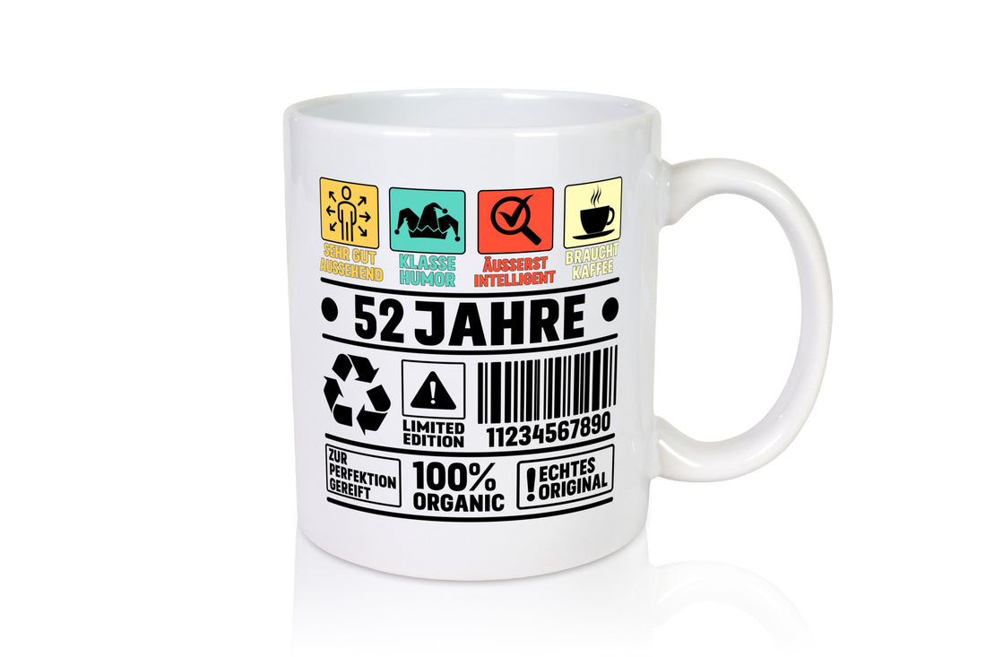 52. Geburtstag | 52 Jahre Humor Limited Edition Geschenkidee Tasse