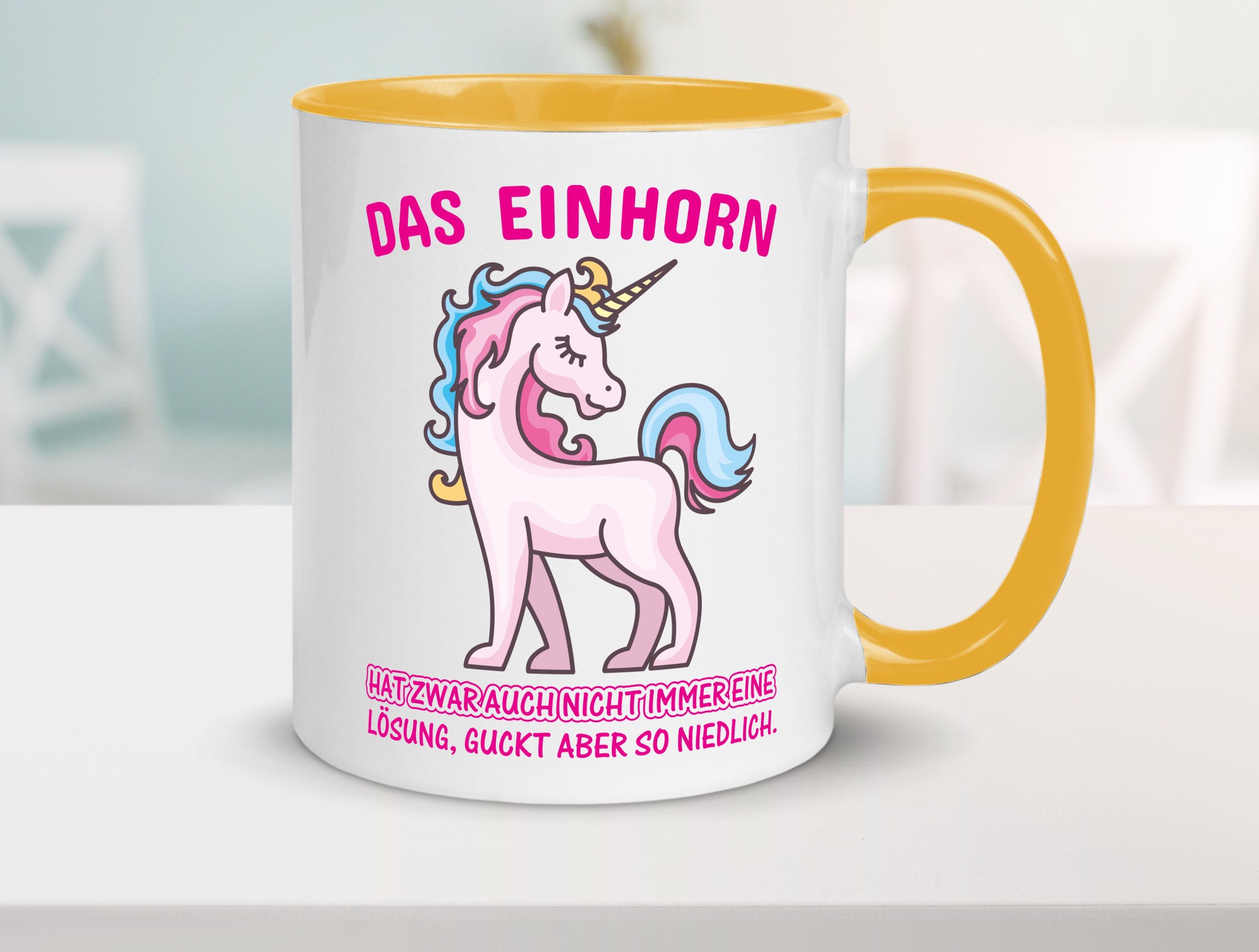 Niedliches Einhorn | lustige Tasse Frauen Mädchen lustiger Spruch Geschenk