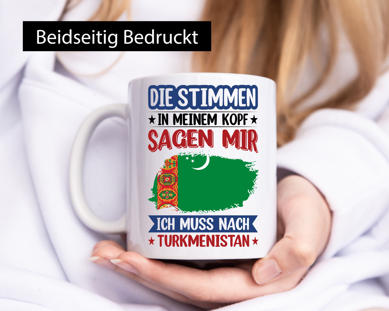 Turkmenistan | Urlaub Stimmen in meinem Kopf Traumland v2 Geschenk Humor