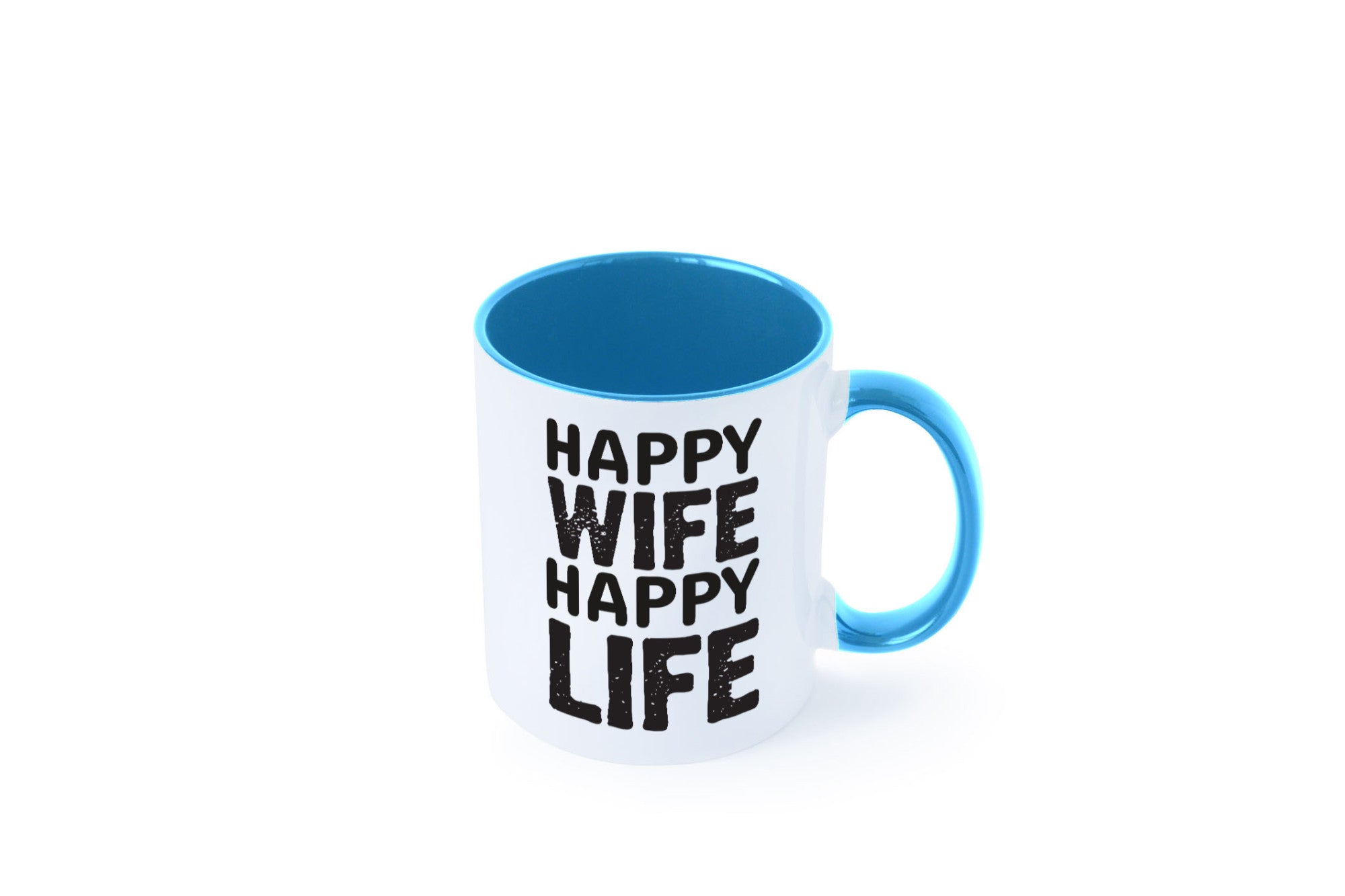 Happy Wife | Ehemann Tasse Ehefrau Humor Statement Geschenkidee