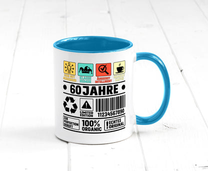 60. Geburtstag | 60 Jahre Humor Limited Edition Geschenkidee Tasse