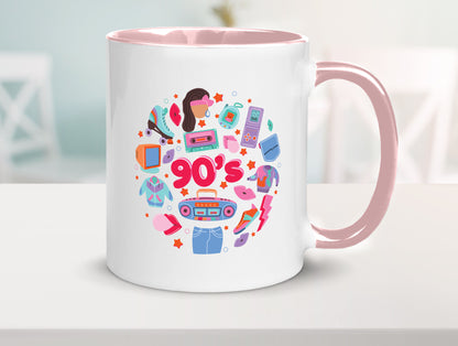 90er Jahre | Alte Zeit Nostalgie Humor Geschenkidee Tasse