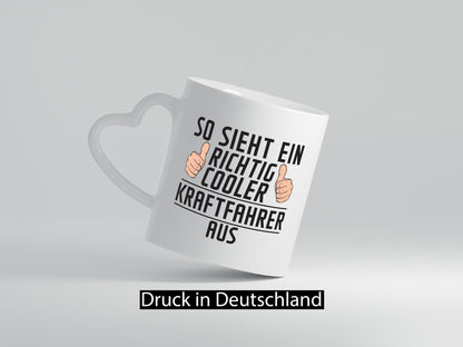 Richtig Cooler Kraftfahrer | Lastwagen LKW Fahrer Humor Geschenkidee Tasse