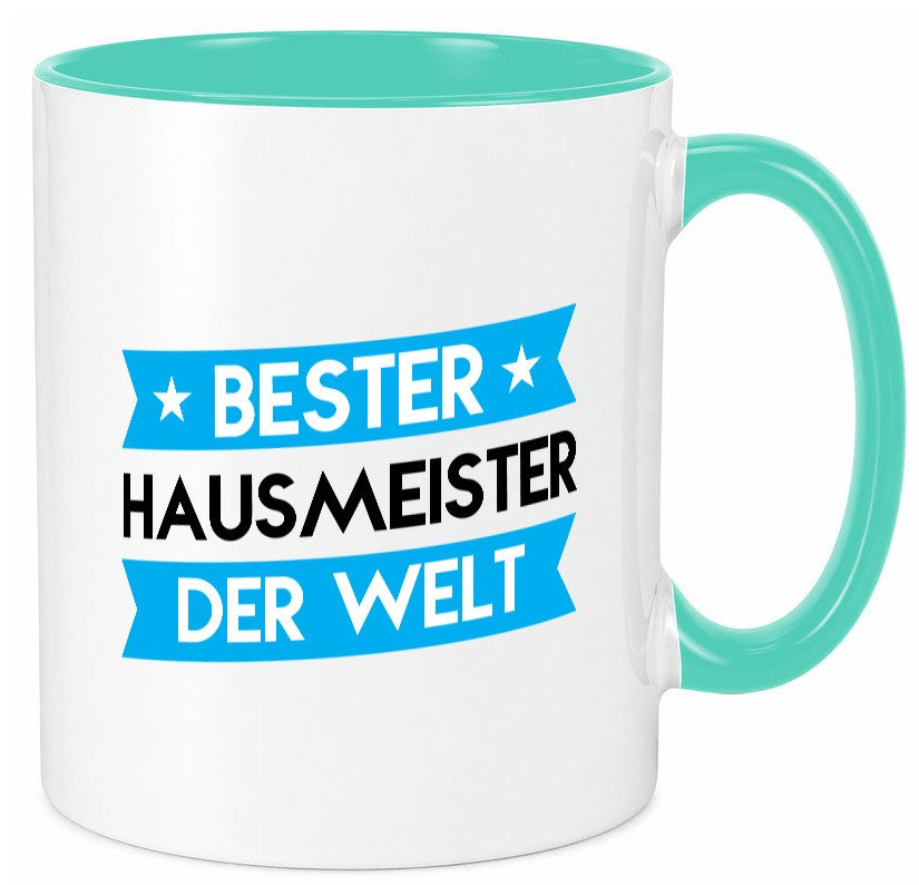 Bester Hausmeister | Hauswart lustiger Spruch Geschenk Humor Geschenkidee Tasse