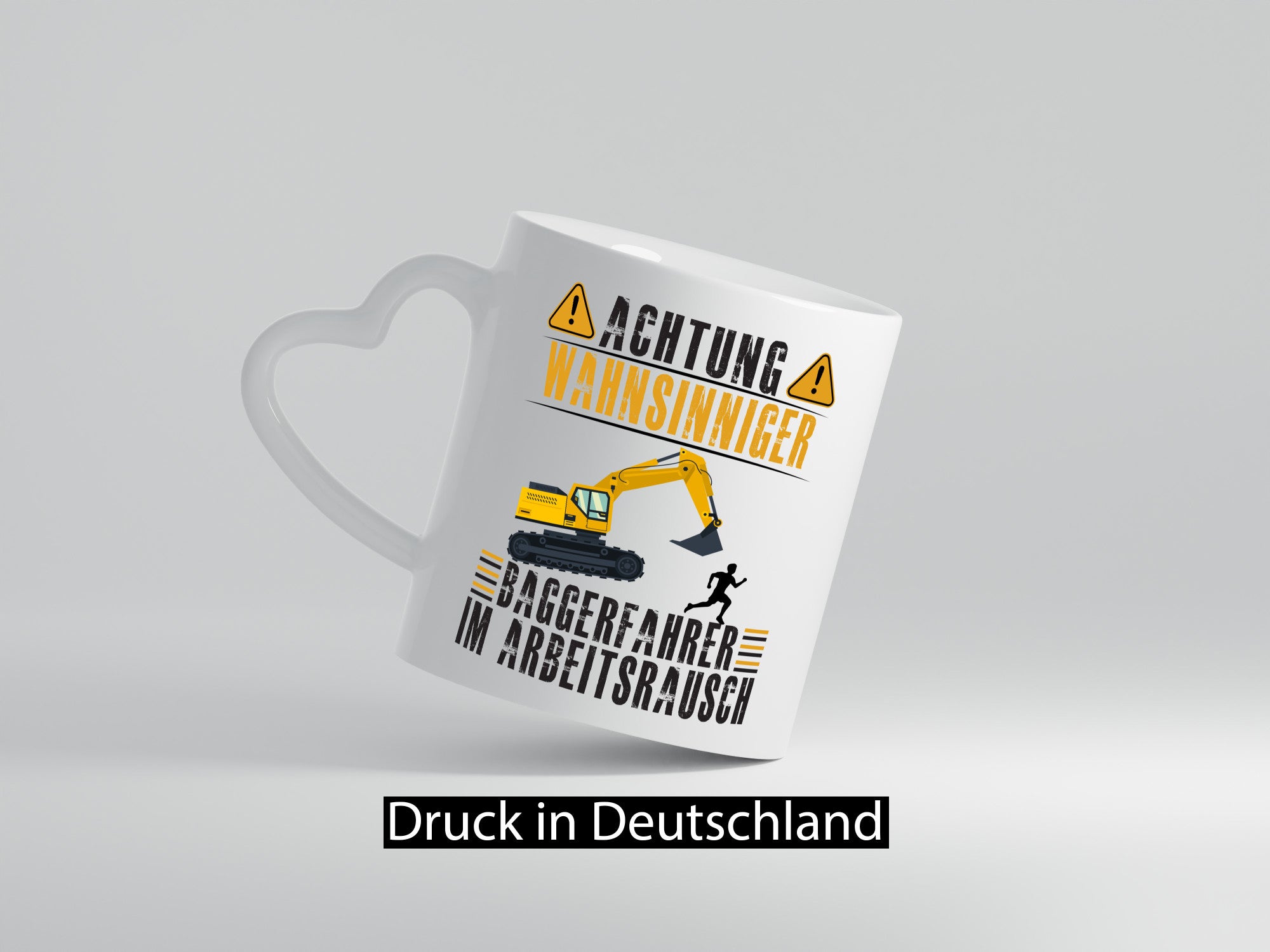 Achtung Wahnsinniger Baggerfahrer | Bauarbeiter Geschenkidee Arbeit Kollegen