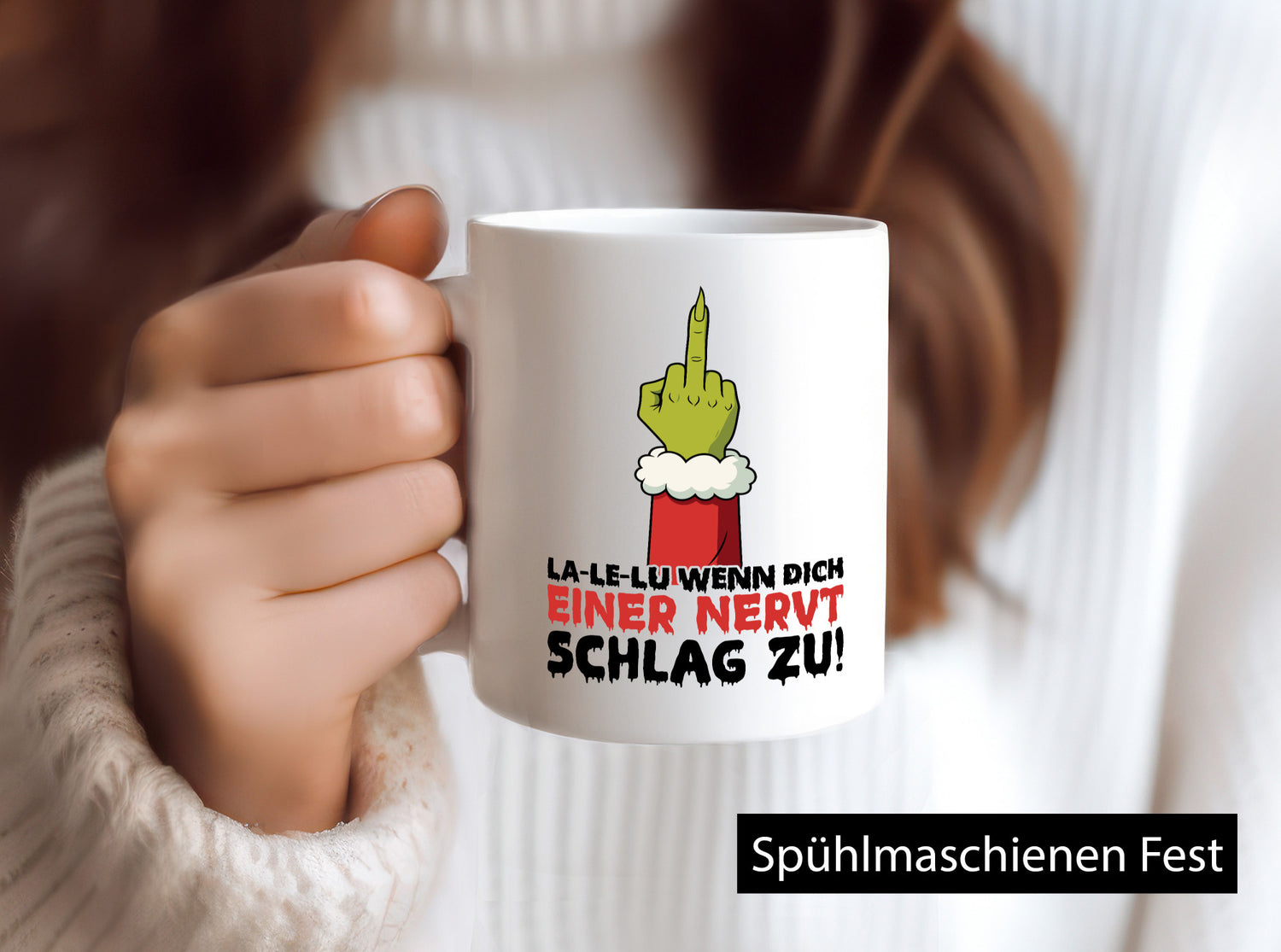 La Le Lu | Weihnachten Weihnachtsmuffel Lichter vl6 Humor Geschenkidee Tasse