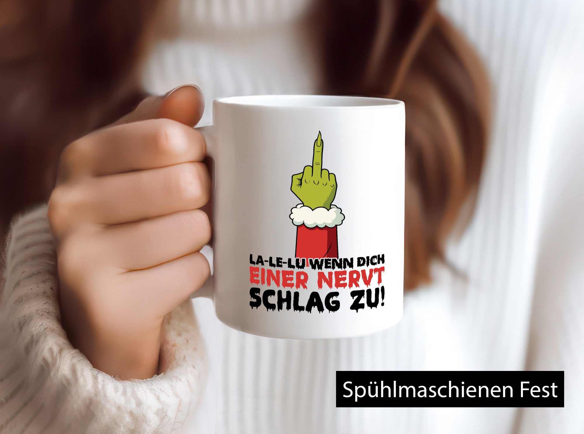 La Le Lu | Weihnachten Weihnachtsmuffel Lichter vl6 Humor Geschenkidee Tasse