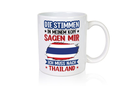 Thailand | Urlaub Stimmen in meinem Kopf Traumland lustiger Spruch Geschenk