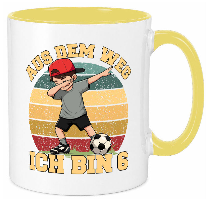 6. Geburtstag | 6 Jahre Fußball Junge Fußballer Geschenk Geschenkidee lustiger Tasse