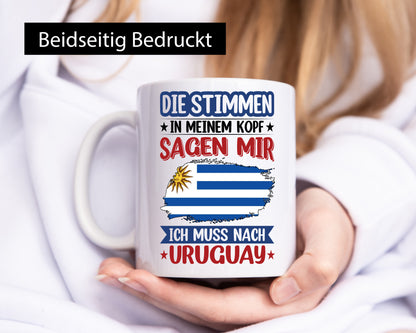 Uruguay | Urlaub Stimmen in meinem Kopf Traumland Geschenk Humor Geschenkidee