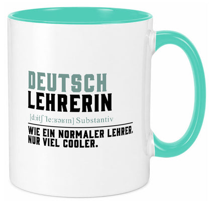 Deutschlehrerin | Lehrerin Unterricht Lieblinglehrerin Geschenkidee Humor Tasse