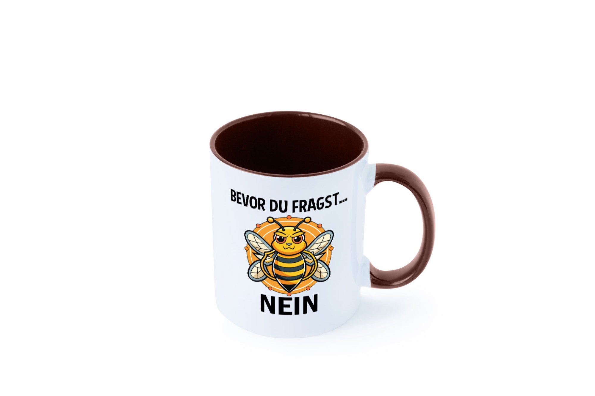 Bevor du fragst... Nein | Hummeln v2 lustig Humor Geschenkidee Geschenk Tasse