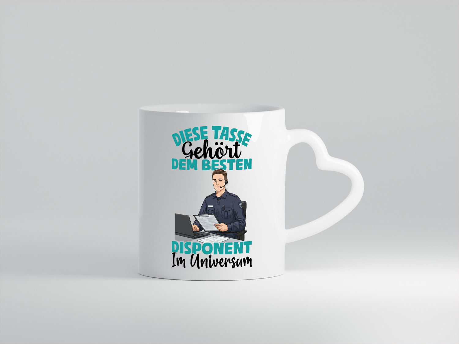 Im Universum: Disponent | Zuteiler Humor Geschenkidee Tasse
