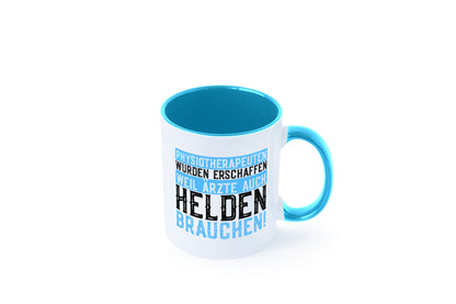 Physiotherapeut | Helden Therapeutin lustiger Spruch Humor Geschenkidee Tasse