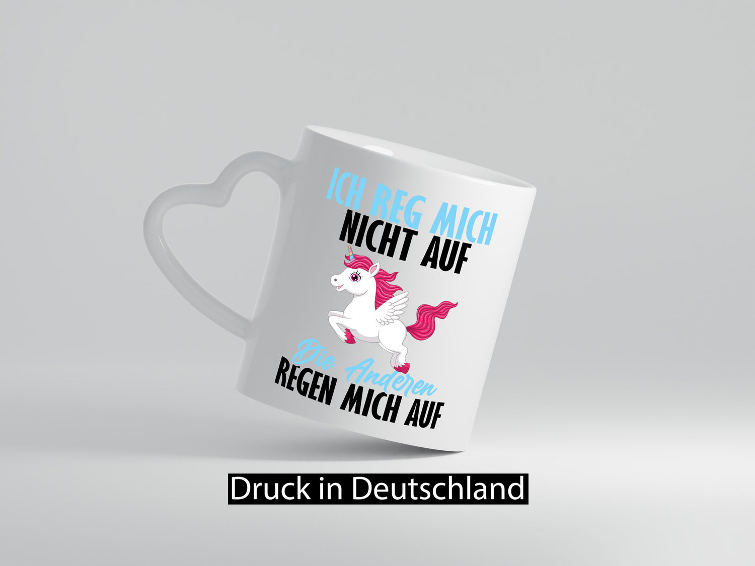 Ich reg mich nicht auf lustiger Spruch Geschenk Humor Geschenkidee Tasse