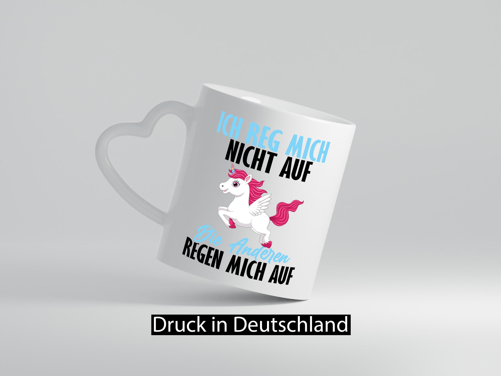 Ich reg mich nicht auf lustiger Spruch Geschenk Humor Geschenkidee Tasse