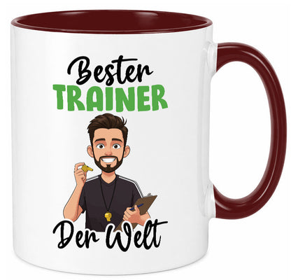 Bester Trainer | Verein Sport v2 Humor Geschenkidee Tasse